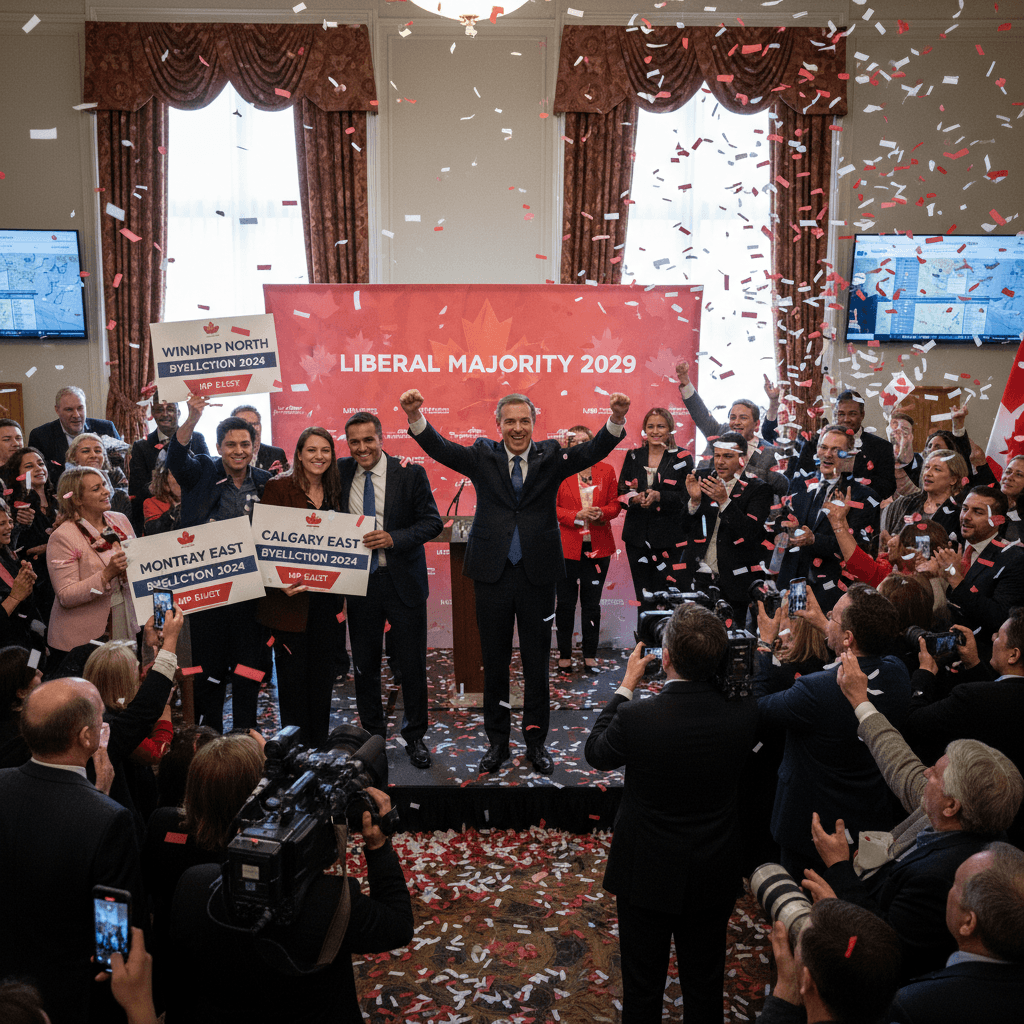 Carney Clinches Majority Government After Historic Byelection Sweep