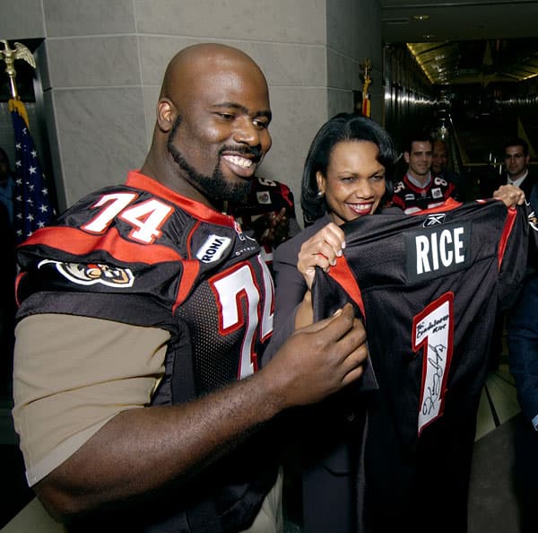 Presentation of Canadian Football League Team Jersey