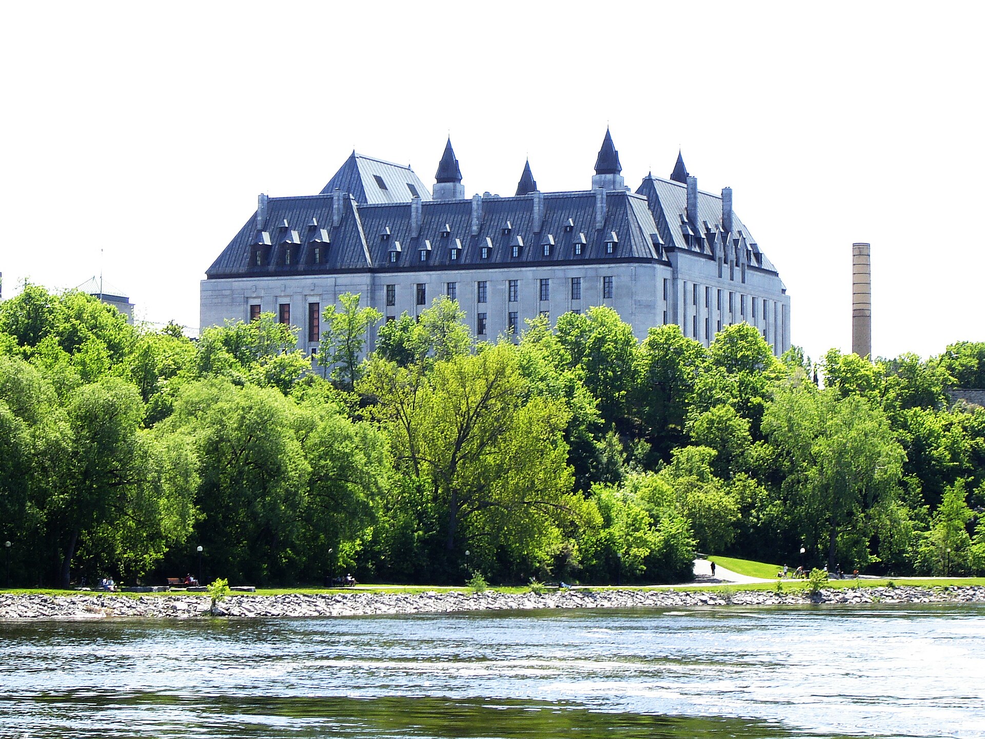Supreme Court of Canada from Ottawa River