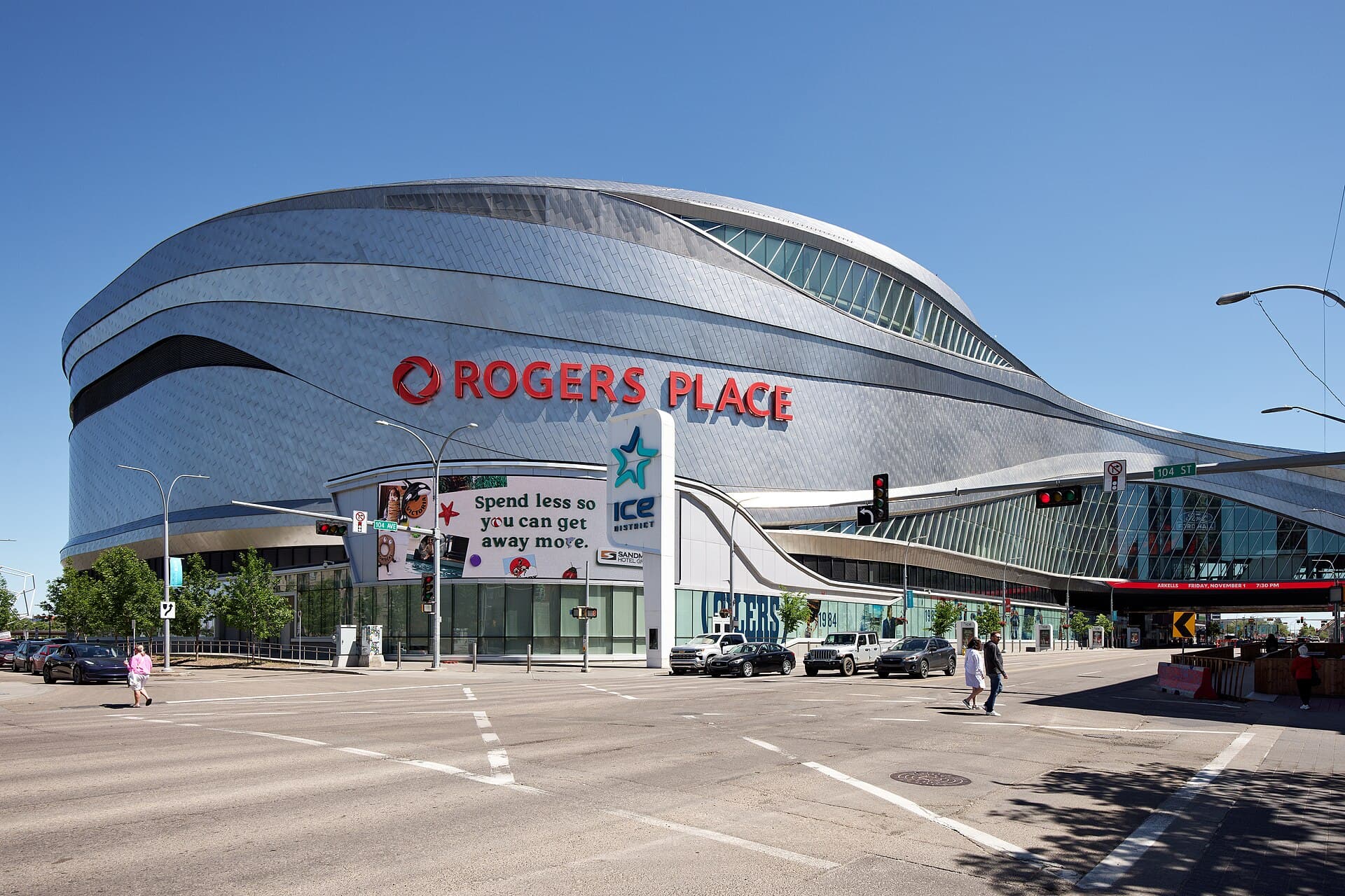Rogers Place, home arena of the Edmonton Oilers