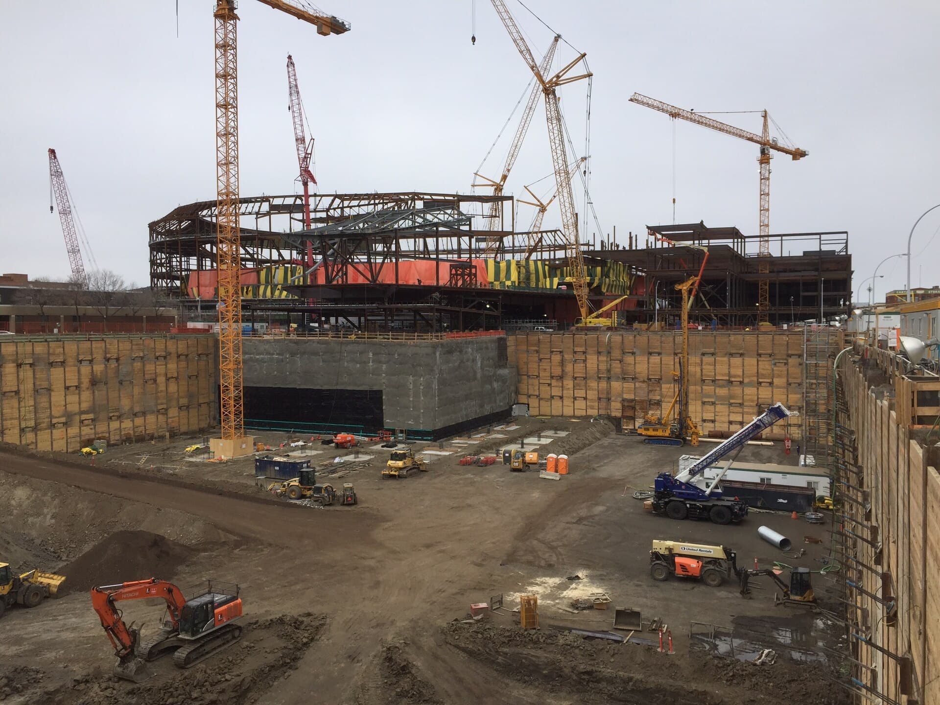 Rogers Place construction Edmonton arena district April 25 2015