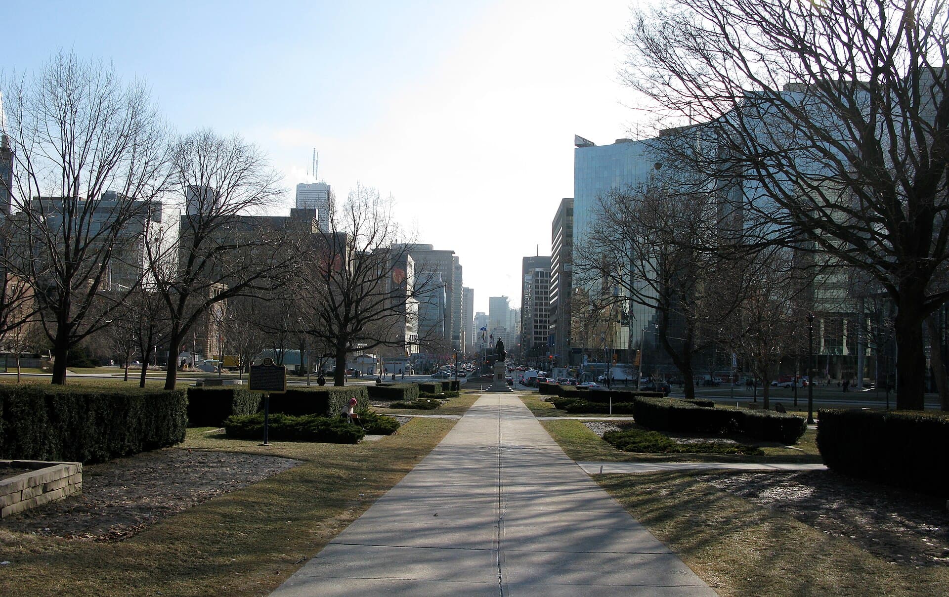 View of Queens Park, Toronto looking southwards